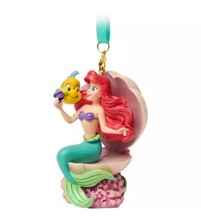  Disney Sketchbook Ornament - Princess Ariel Clamshell