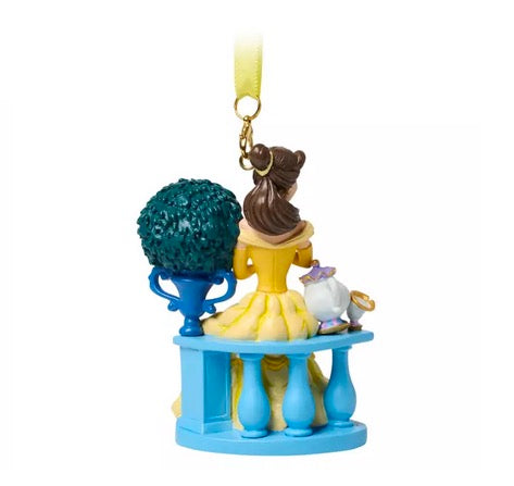  Disney Sketchbook Ornament - Princess Belle With Mrs. Potts & Chip