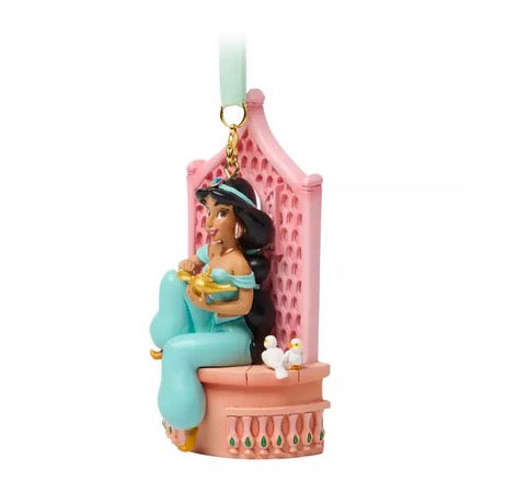  Disney Sketchbook Ornament - Princess Jasmine On A Bench