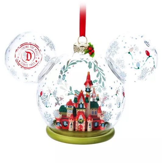  Disney Mickey Ears Icon Ornament - Mickey Sleeping Beauty Castle