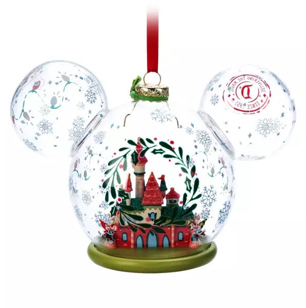  Disney Mickey Ears Icon Ornament - Mickey Sleeping Beauty Castle