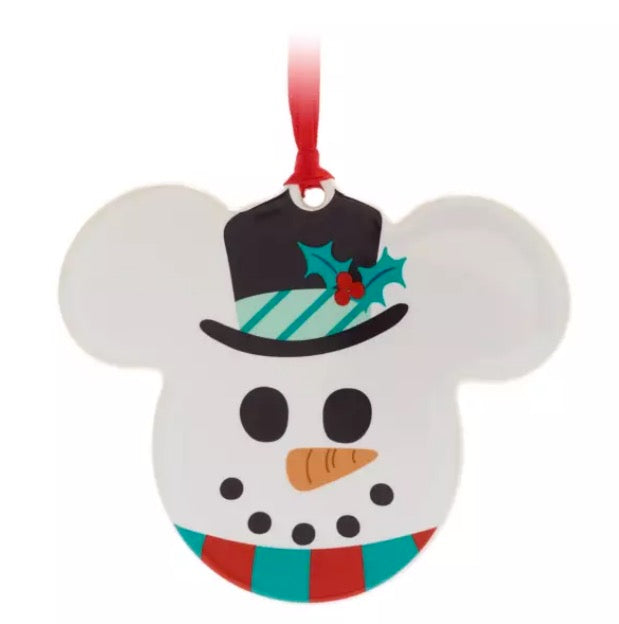  Disney Disc Ornament - Mickey Mouse Icon Snowman