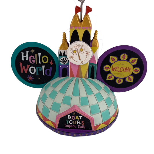  Disney Ear Hat Ornament - It's A Small World - Boat Tours