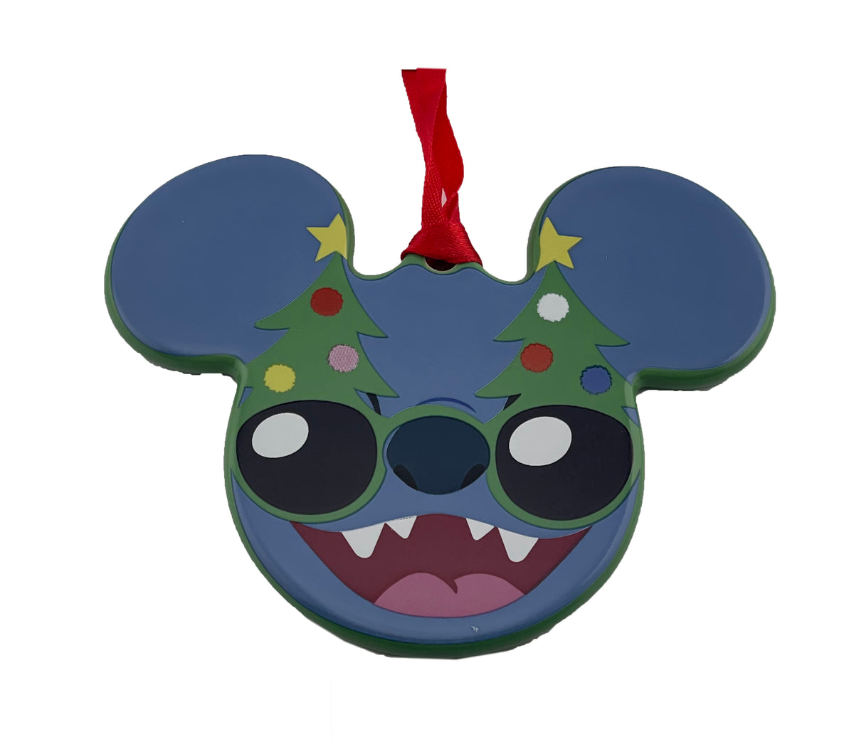  Disney Disc Ornament - Stitch Festive