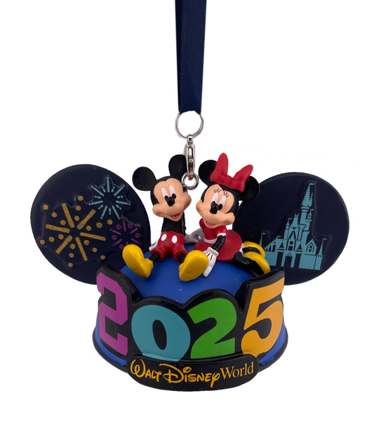  Disney Ear Hat Ornament - 2025 Walt Disney World - Light Up