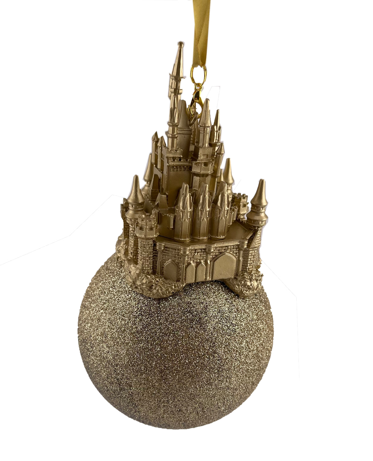  Disney Globe Ornament - WDW Cinderella Castle Glitter