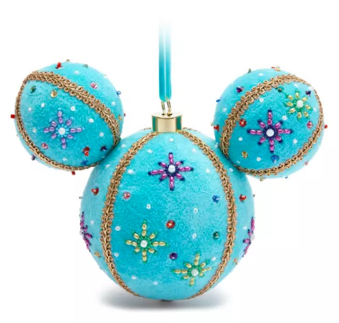  Disney Mickey Ears Icon Ornament - Mickey Beaded Castle