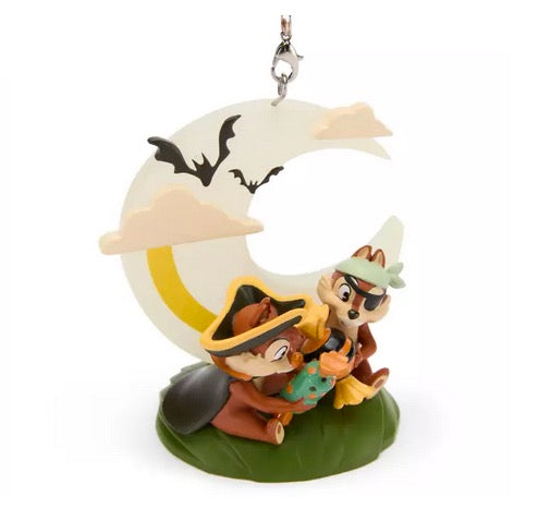  Disney Halloween Ornament - Chip 'n Dale With Moon