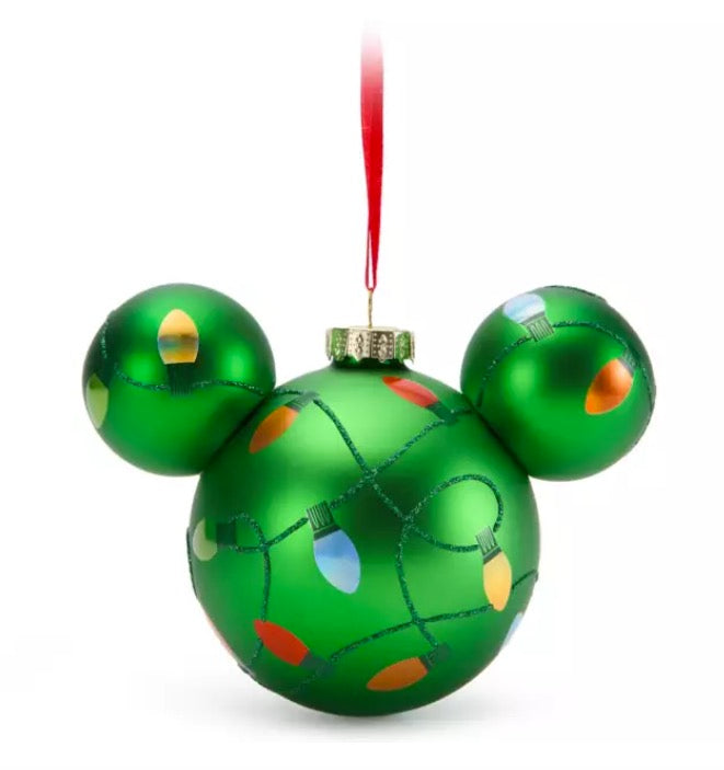  Disney Mickey Ears Icon Ornament - Mickey Mouse Holiday Lights