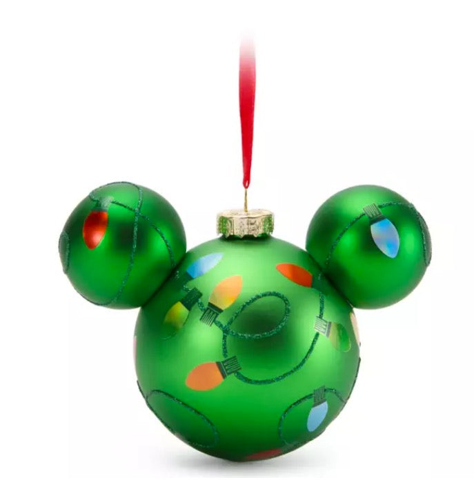  Disney Mickey Ears Icon Ornament - Mickey Mouse Holiday Lights