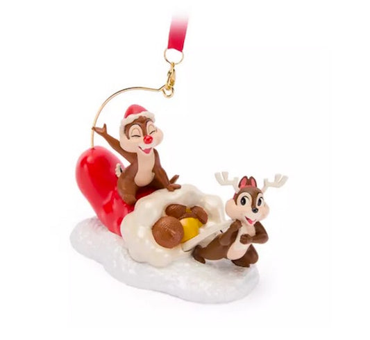  Disney Sketchbook Ornament - Chip 'n Dale Stocking With Acorns
