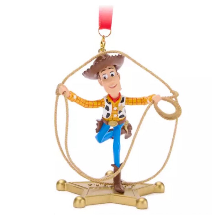  Disney Sketchbook Ornament - Woody With Rope - Toy Story