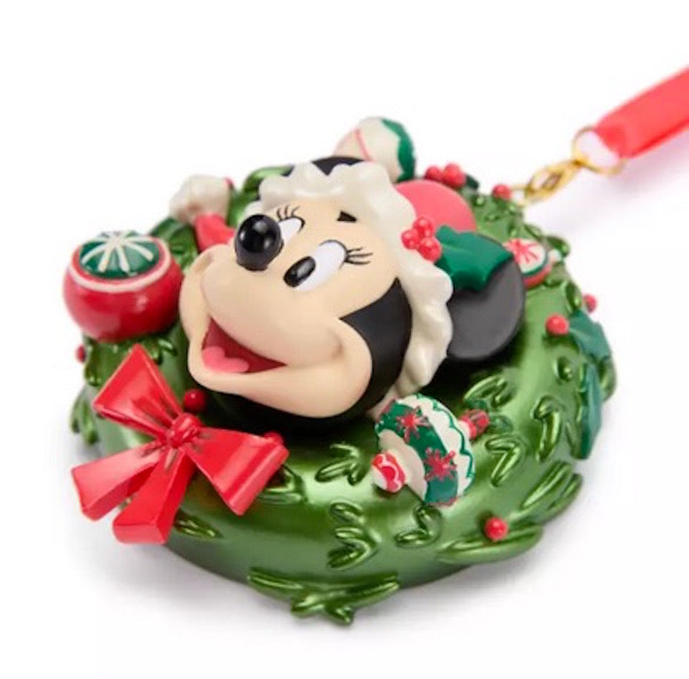  Disney Holiday Ornament - Santa Minnie Wreath