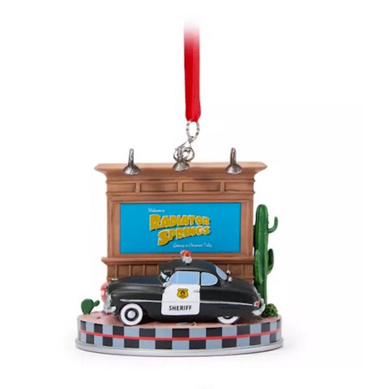  Disney Sketchbook Ornament - Lightning McQueen And Sheriff