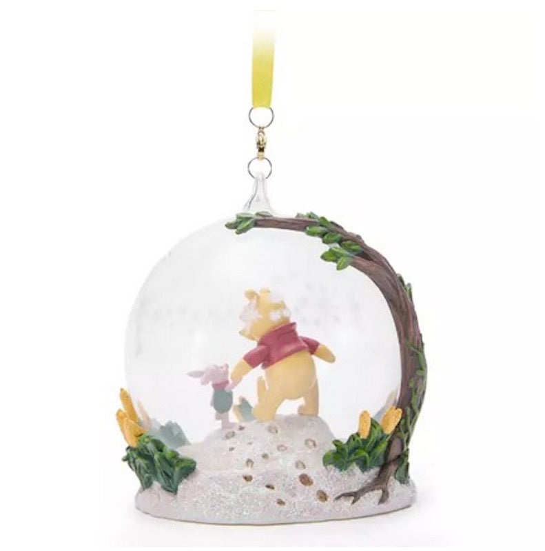  Disney Globe Ornament - Winnie The Pooh And Piglet