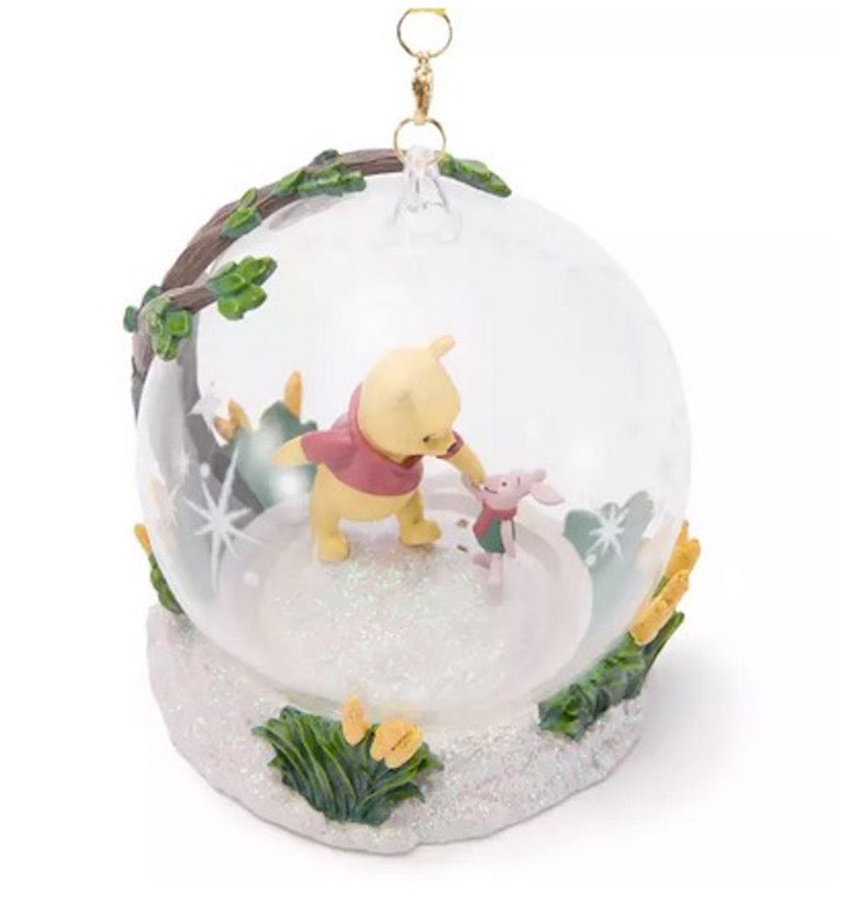  Disney Globe Ornament - Winnie The Pooh And Piglet