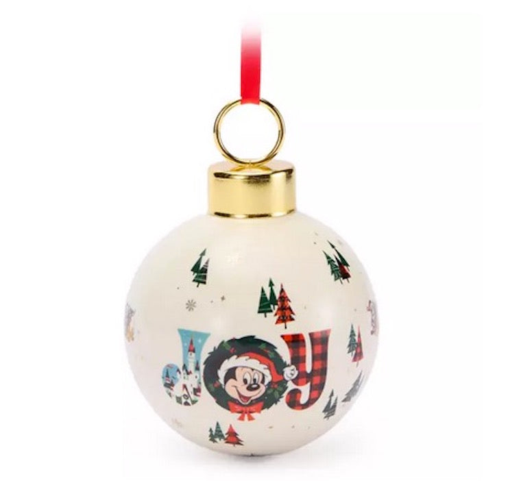  Disney Ornament - Santa Mickey Mouse JOY