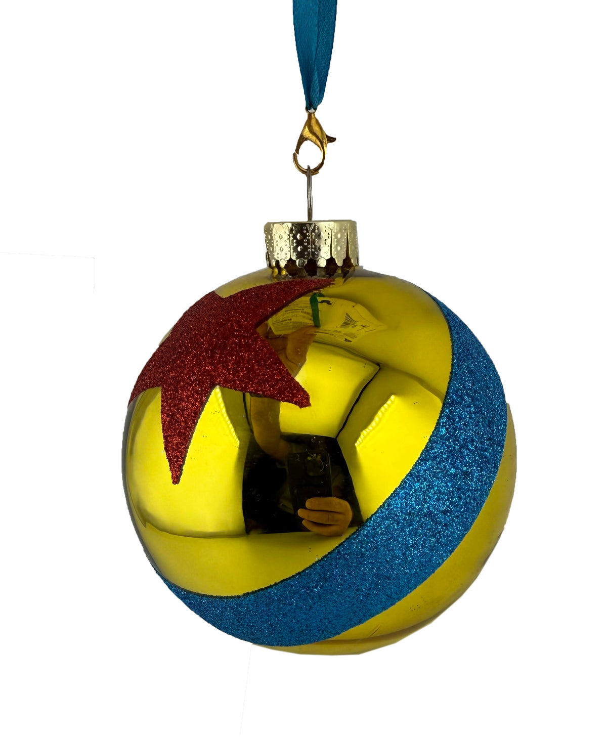  Disney Glass Ornament - Pixar Ball - Glitter