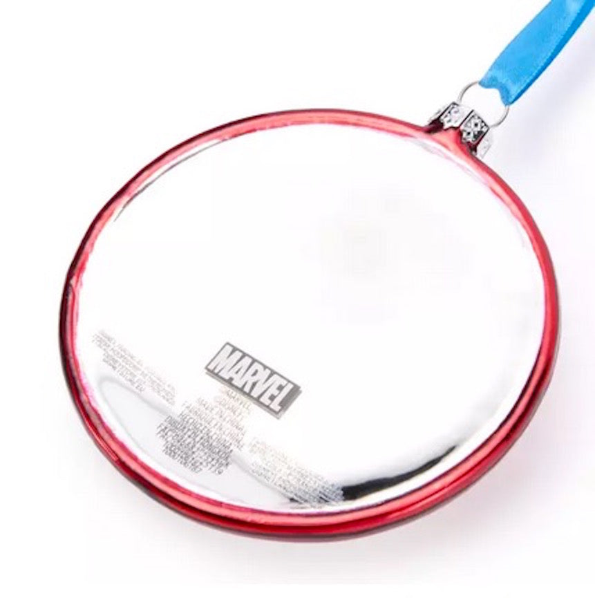  Disney Glass Ornament - Captain America Shield