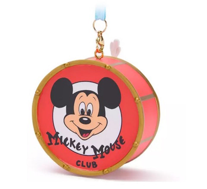  Disney Ornament - Mickey Club 70th Anniversary Drum