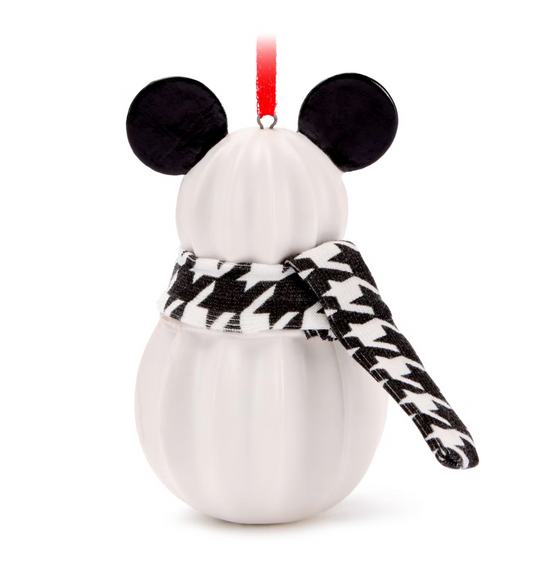  Disney Ornament - Mickey Mouse Snowman With Scarf