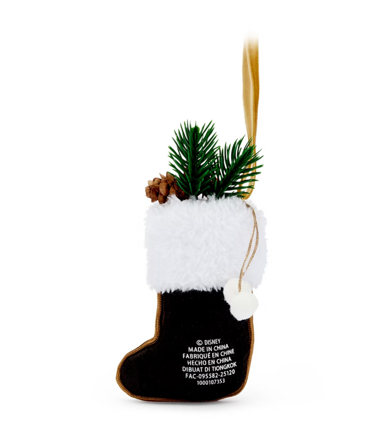  Disney Ornament - Mickey Mouse Dogtooth Stocking