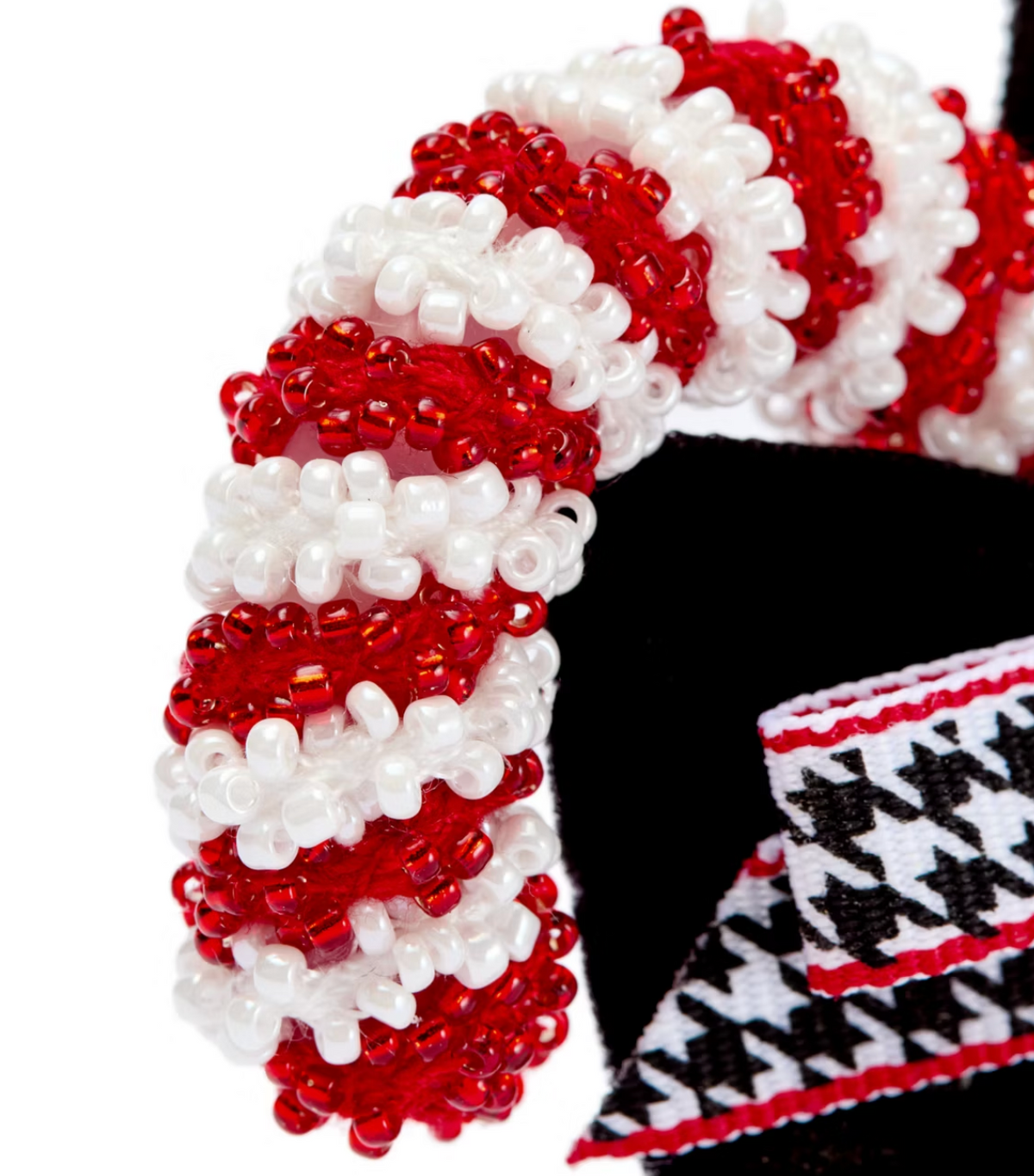  Disney Ornament - Mickey Head Icon Candy Cane
