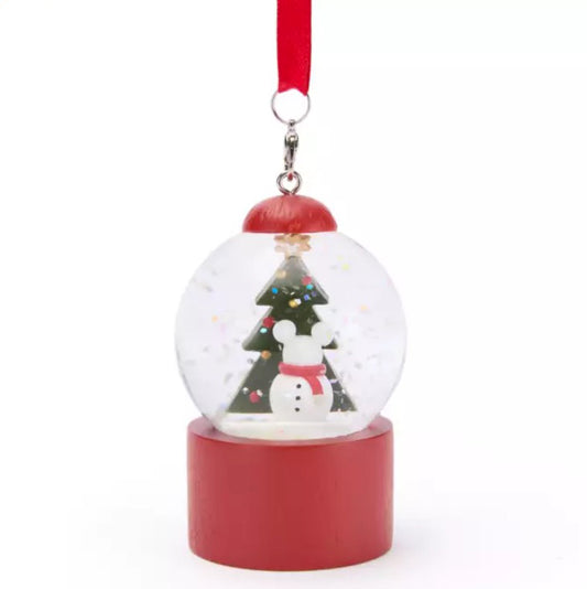  Disney Snow Globe Ornament - Mickey Snowman Holiday