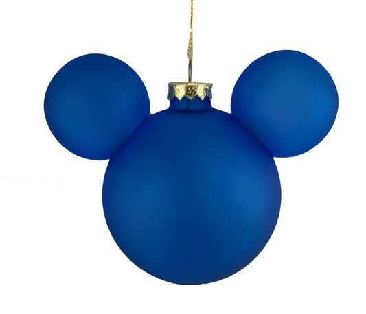  Disney Mickey Ears Icon Ornament - Mickey Mouse Solid Blue