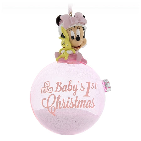  Disney Christmas Ornament - Baby's 1st Christmas - Minnie Mouse