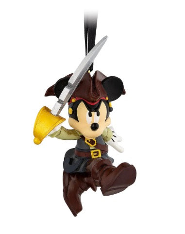  Disney Figurine Ornament - Mickey Pirate - Pirates Of The Caribbean