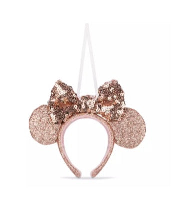  Disney Ear Headband Ornament - Minnie Mouse - Briar Rose Gold