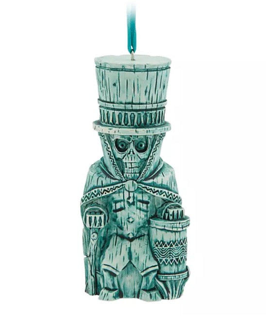  Disney Figural Ornament - Hatbox Ghost Trader Sam's Enchanted Tiki Bar