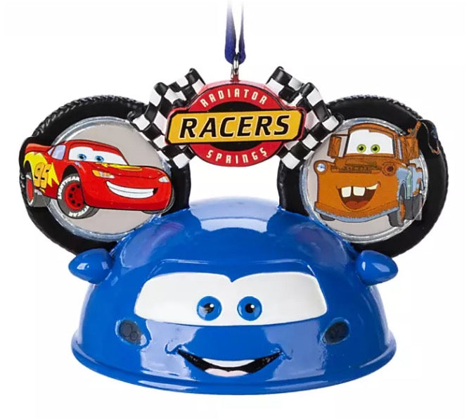  Disney Ears Hat Ornament - Radiator Springs Racers - Light-Up