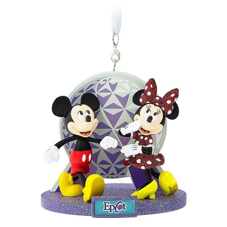  Disney Christmas Ornament - Epcot - Mickey And Minnie