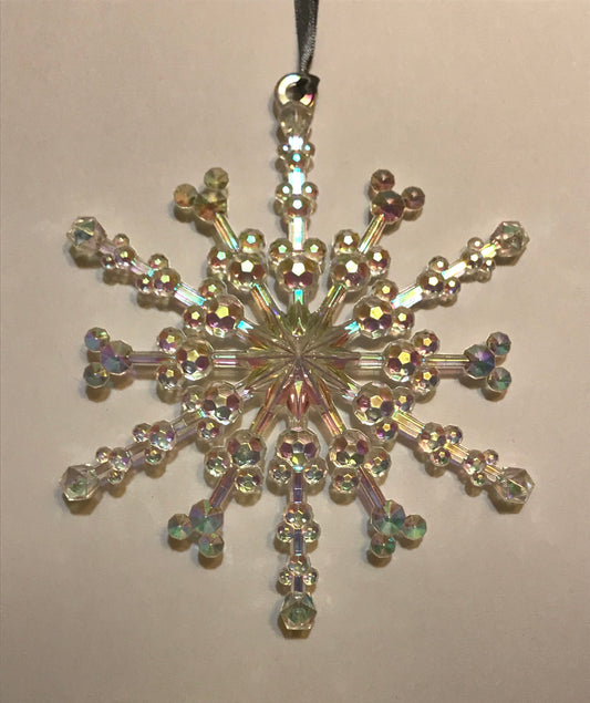  Disney Christmas Ornament - Mickey Mouse Snowflake - Clear