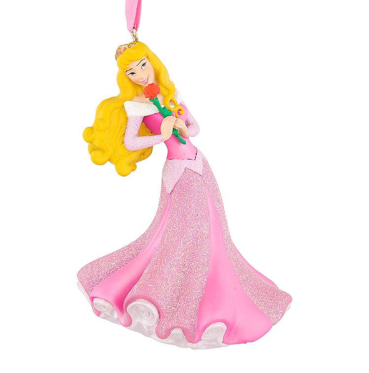  Disney Figure Christmas Ornament - Aurora With Rose