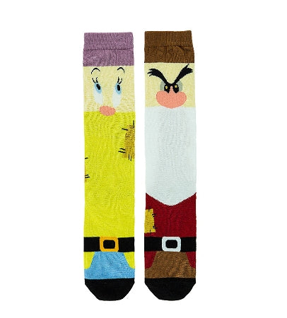  Disney Adult Socks - Dwarfs - Grumpy And Dopey