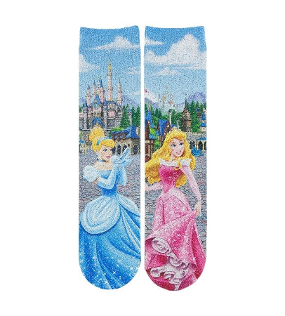  Disney Youth Socks - Disney Princess - Cinderella And Aurora