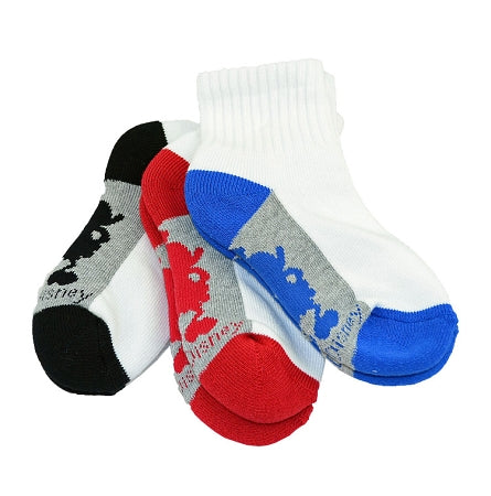  Disney Youth Socks - Mickey Mouse Silhouette - 3 Pack