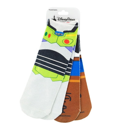  Disney Youth Socks - Toy Story - Woody And Buzz Lightyear
