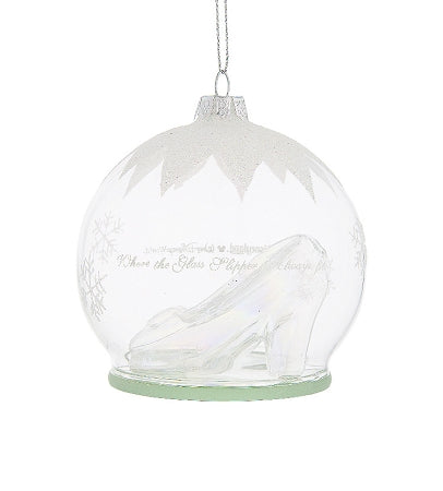  Disney Christmas Ornament - Cinderella Glass Slipper - Glass Ball