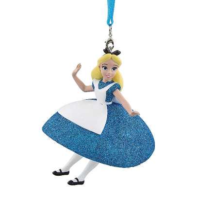  Disney Christmas Ornament - Alice In Wonderland - Alice Glitter Dress