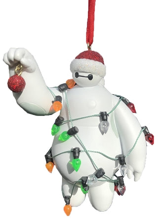  Disney Christmas Ornament - Baymax Wrapped In Lights - Big Hero 6
