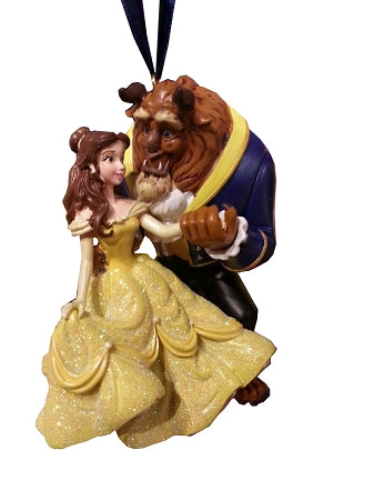  Disney Christmas Ornament - Beauty And The Beast - Belle & Beast