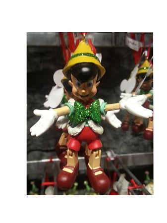  Disney Christmas Ornament - Pinocchio With Green Bow