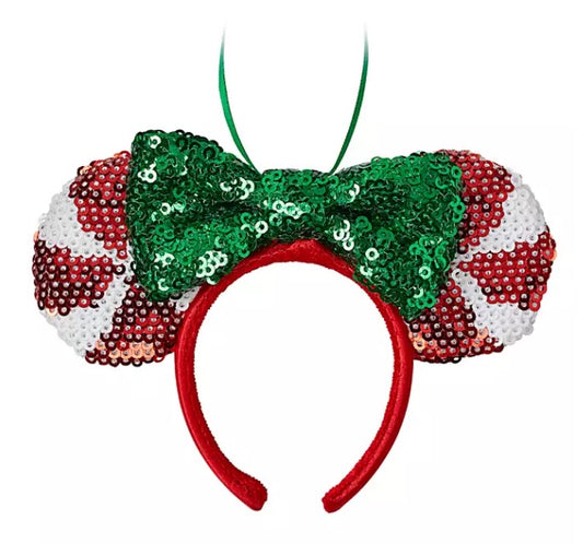  Disney Ear Headband Ornament - Minnie Mouse Peppermint Twist