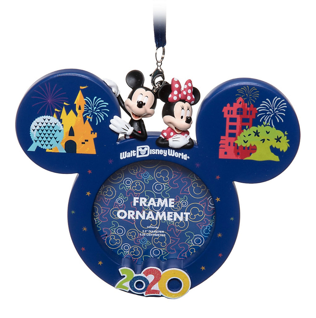  Disney Photo Frame Ornament - 2020 Dated - Walt Disney World