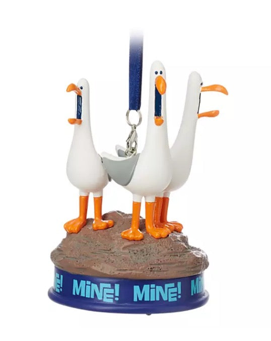  Disney Figurine Ornament - Finding Nemo Seagulls - Mine Mine - Talking