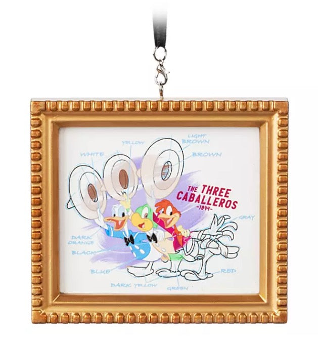  Disney Canvas Ornament - The Three Caballeros - Framed
